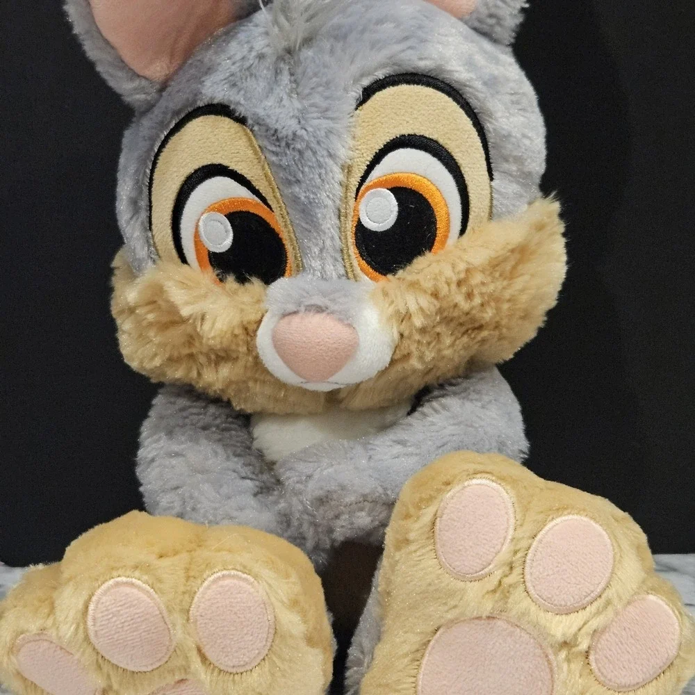Disney‎ Bambi & 2 Thumper Plush Lot Disney Store Big Feet Bunny Set